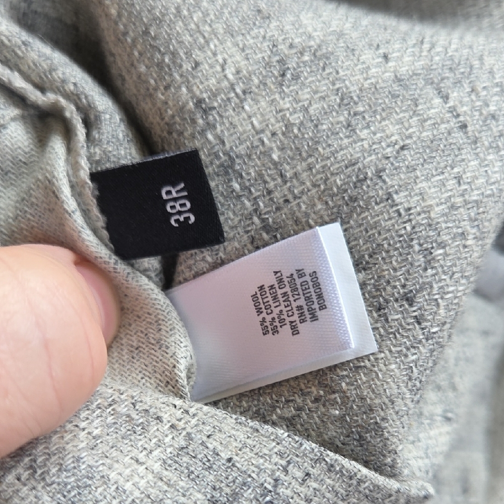 Men's Gray Blazer - Picture 6 of 7